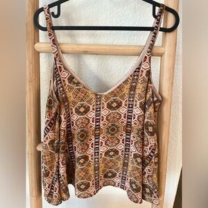 Forever 21 button detail crop tank